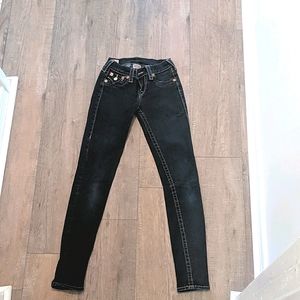 True Religion skinny dark wash jeans